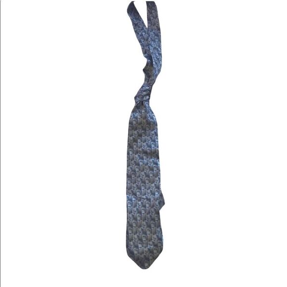 Men's Zylos George Machado Printed Tie - Picture 1 of 9